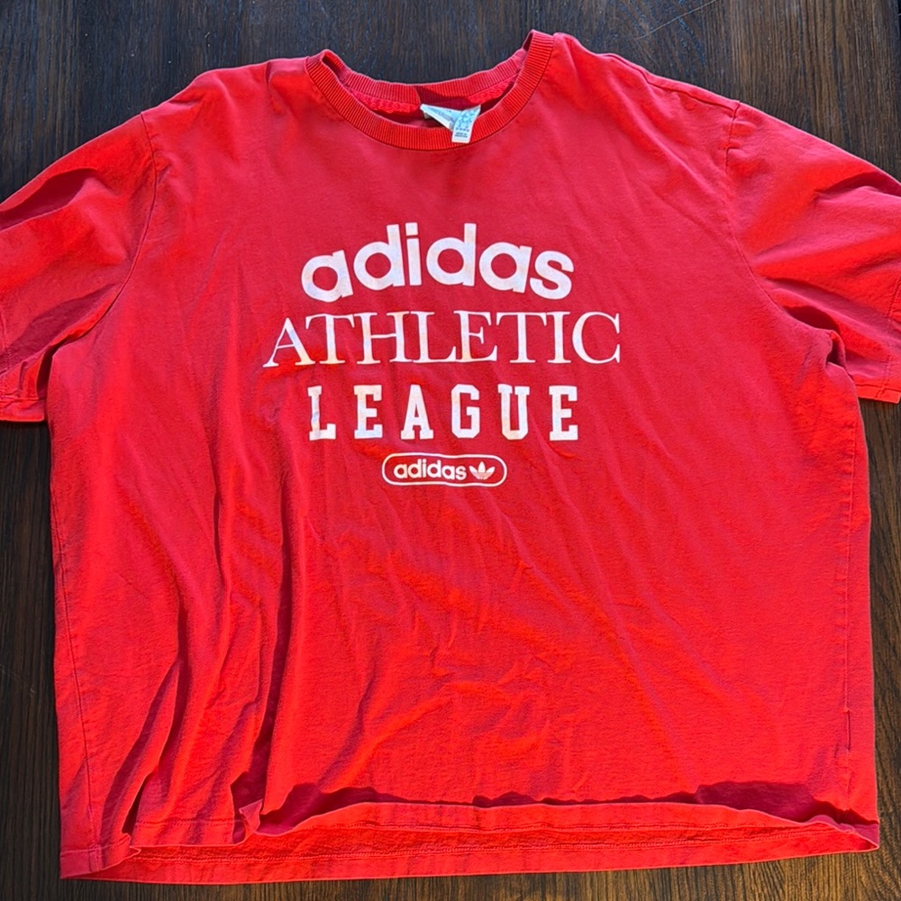 Adidas Men's Red Athletic League T-Shirt 3X